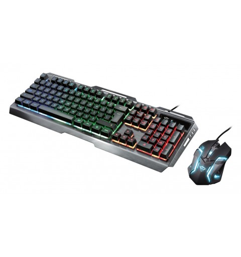 Trust GXT 845 Tural Tastatur USB QWERTY Italienisch Schwarz