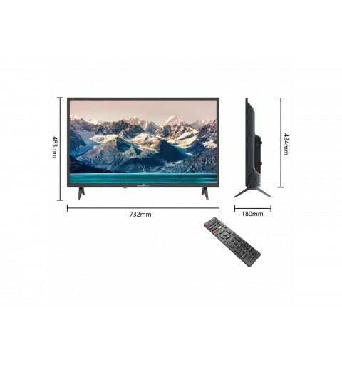 Smart-Tech 32HN10T2 TV 81,3 cm (32") HD Noir