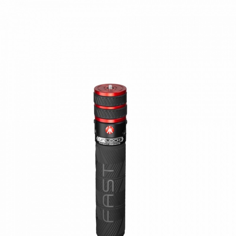 Manfrotto MVGBF-CF accessorio per stabilizzatori video Maniglia Nero, Rosso Fibra di carbonio 1 pz