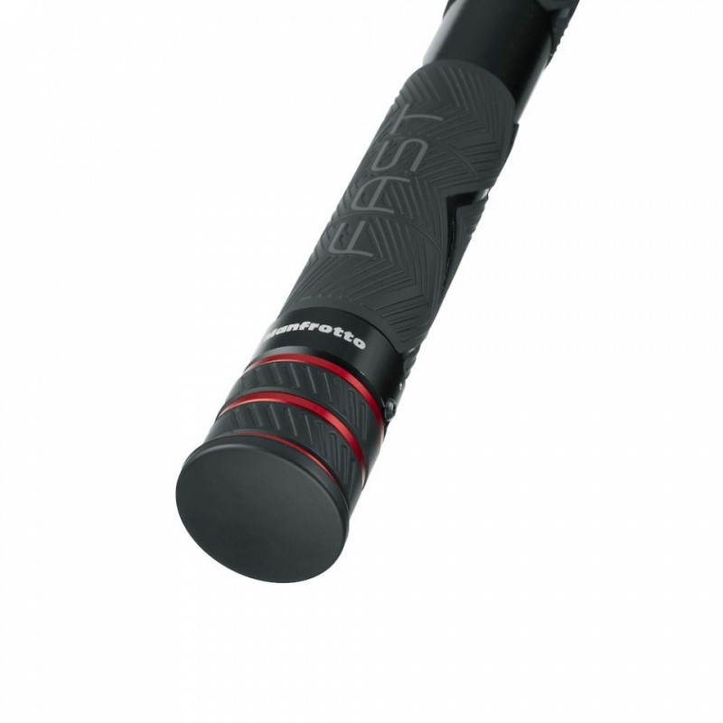 Manfrotto MVGBF-CF accessorio per stabilizzatori video Maniglia Nero, Rosso Fibra di carbonio 1 pz