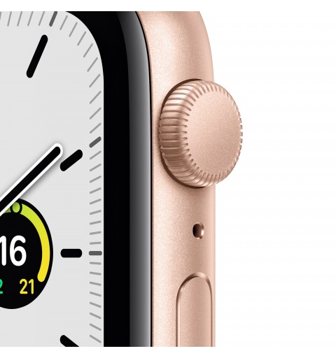 Apple Watch SE GPS, 44mm Cassa in Alluminio color Oro con Cinturino Sport Galassia