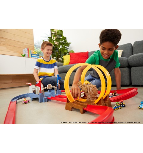 Hot Wheels Mario Kart Coffret Course Chaotique Au Château De Bowser