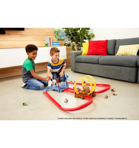 Hot Wheels Mario Kart Coffret Course Chaotique Au Château De Bowser