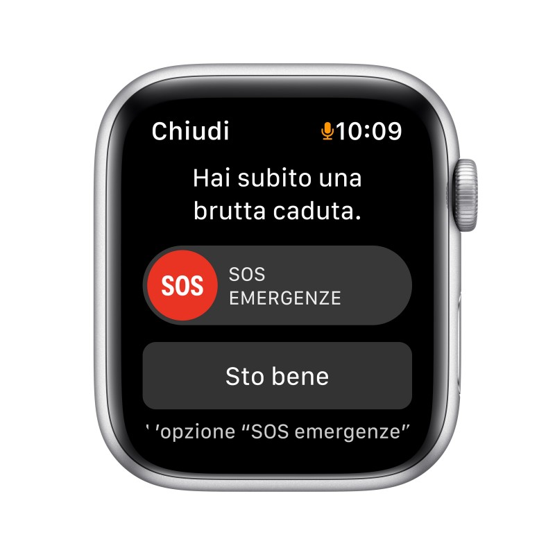 Apple Watch SE 44 mm OLED Argent GPS (satellite)