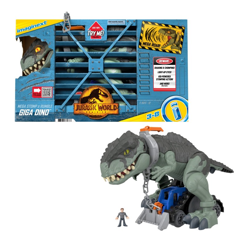 Fisher-Price Imaginext Jurassic World Mega Stomp & Rumble Giga Dino