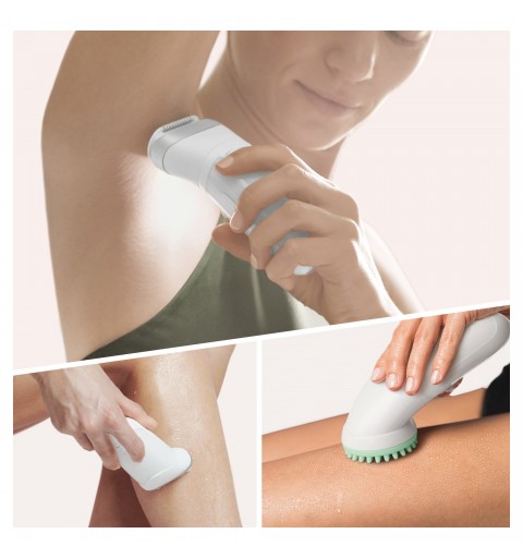 Braun Silk-épil 9 9-865, Epilatore Donna Per Una Rimozione Duratura Dei Peli, Bianco Argento