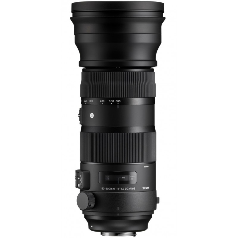 Sigma 150-600mm F5-6.3 S DG OS HSM SLR Téléobjectif Noir