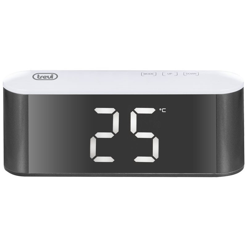 Trevi EC 883 BL Digital table clock Rectangular Black, White