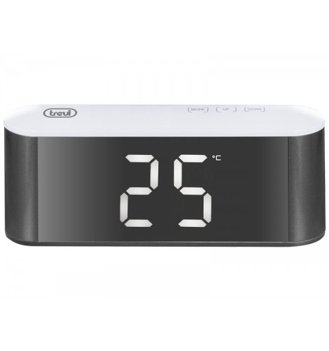 Trevi EC 883 BL Digital table clock Rectangular Black, White