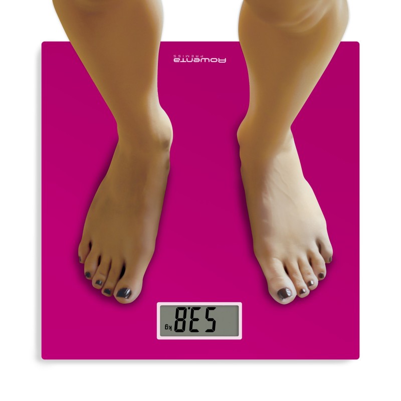 Rowenta Premiss BS1403 Square Pink Electronic personal scale