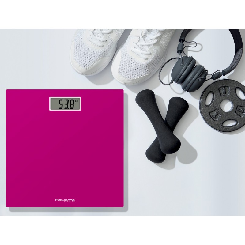 Rowenta Premiss BS1403 Square Pink Electronic personal scale