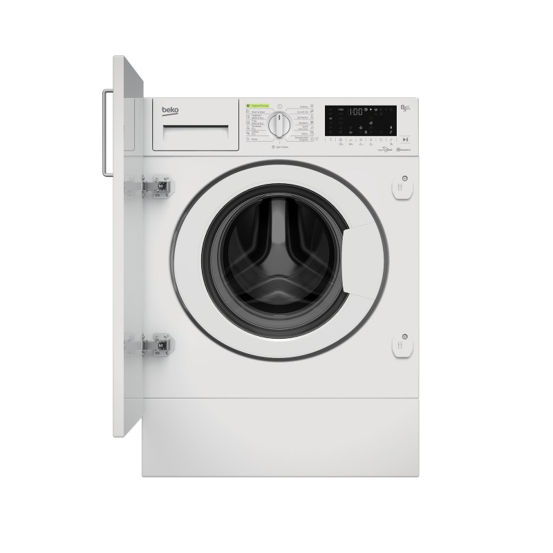 Beko HITV 8736B0 HT machine à laver avec sèche linge Intégré (placement) Charge avant Blanc C