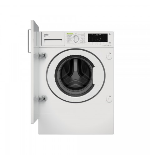 Beko HITV 8736B0 HT machine à laver avec sèche linge Intégré (placement) Charge avant Blanc C
