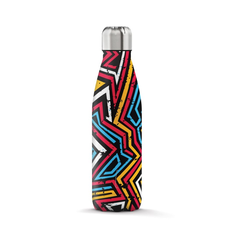 The Steel Bottle Pop art Utilisation quotidienne 500 ml Acier inoxydable Multicolore