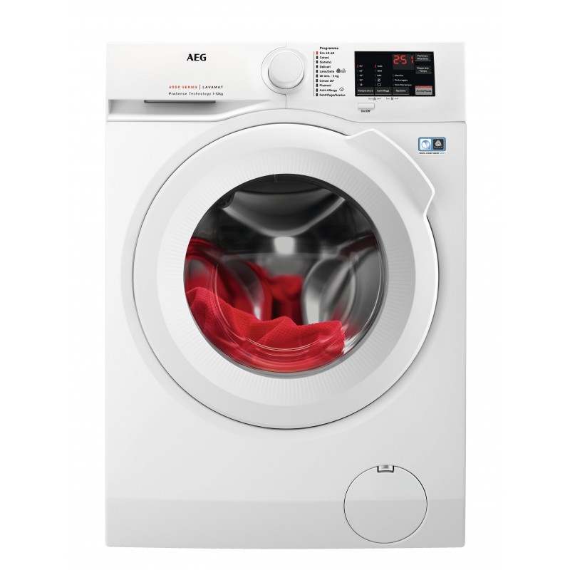 AEG L6FBI145 washing machine Front-load 10 kg 1351 RPM A White
