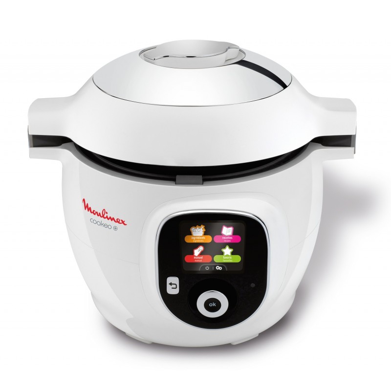 Moulinex CE851100 olla multi-cocción 6 L 1600 W Blanco, Cromo