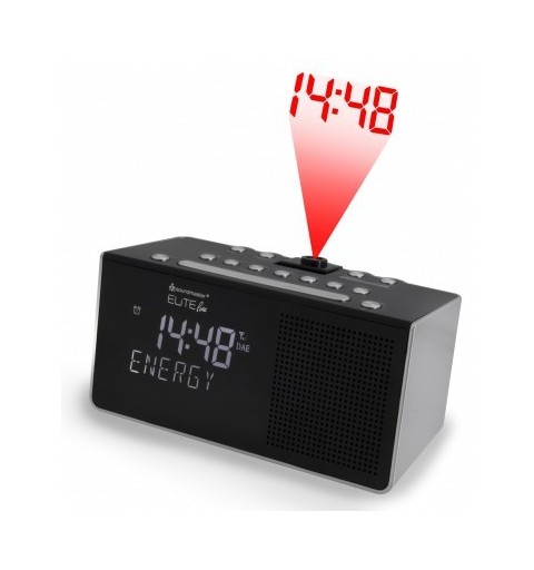 Soundmaster Elite Line Clock Digital Black, Silver