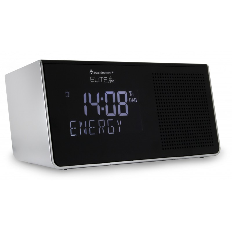 Soundmaster Elite Line Clock Digital Black, Silver