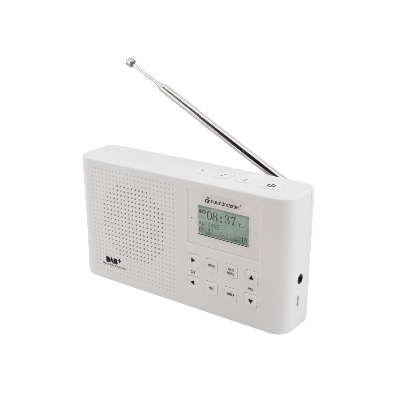 Soundmaster DAB160WE Radio portable Blanc
