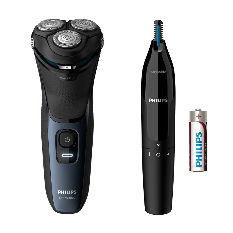 Philips 3000 series S3134 57 men's shaver Rotation shaver Trimmer Black