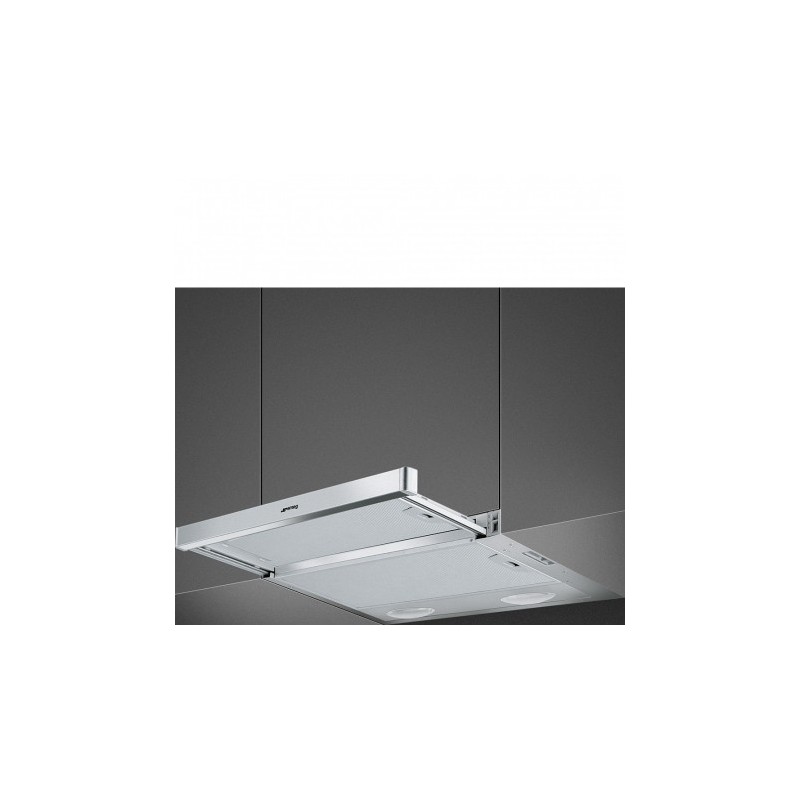 Smeg KSET61E2 cooker hood Semi built-in (pull out) Silver 315 m³ h D