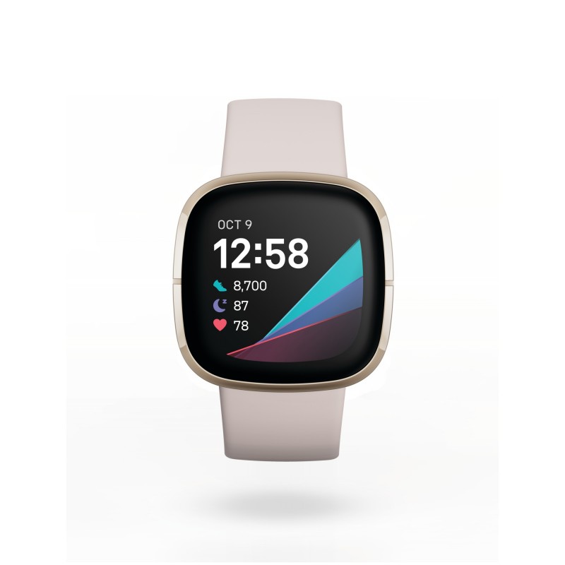 Fitbit Sense 4,01 cm (1.58") 40 mm AMOLED Blanc GPS (satellite)