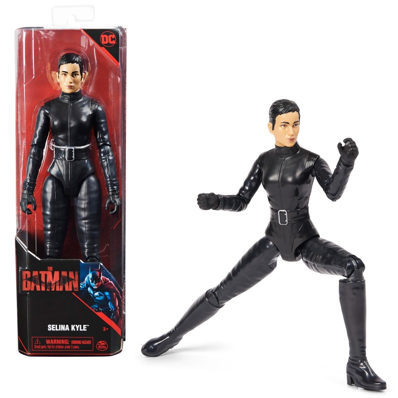 DC Comics , BATMAN IL FILM, Personaggio di Selina Kyle del film The Batman da 30 cm, oggetto da collezione del film The Batman,