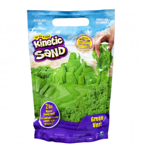 Kinetic Sand , Sacchetto con 907Gr di Sabbia Colorata Modellabile, dai 3 Anni