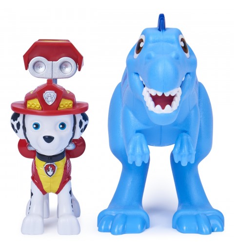 PAW Patrol LA PAT' PATROUILLE – PACK DE 2 FIGURINES DINO RESCUE - MODÈLE MARCUS – Figurines De Marcus, Vélociratpor et