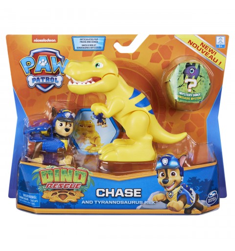 PAW Patrol , set di action figure Chase e dinosauro Dino Rescue, per bambini dai 3 anni in su