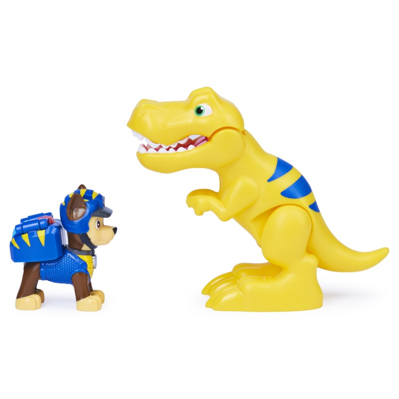 PAW Patrol , set di action figure Chase e dinosauro Dino Rescue, per bambini dai 3 anni in su