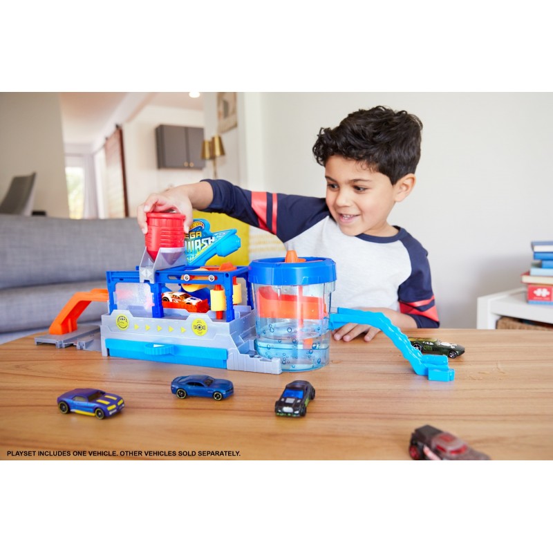 Hot Wheels City Mega Car Wash Play Set