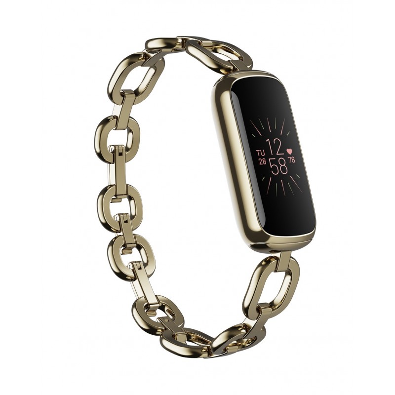Fitbit Luxe AMOLED Braccialetto per rilevamento di attività Oro