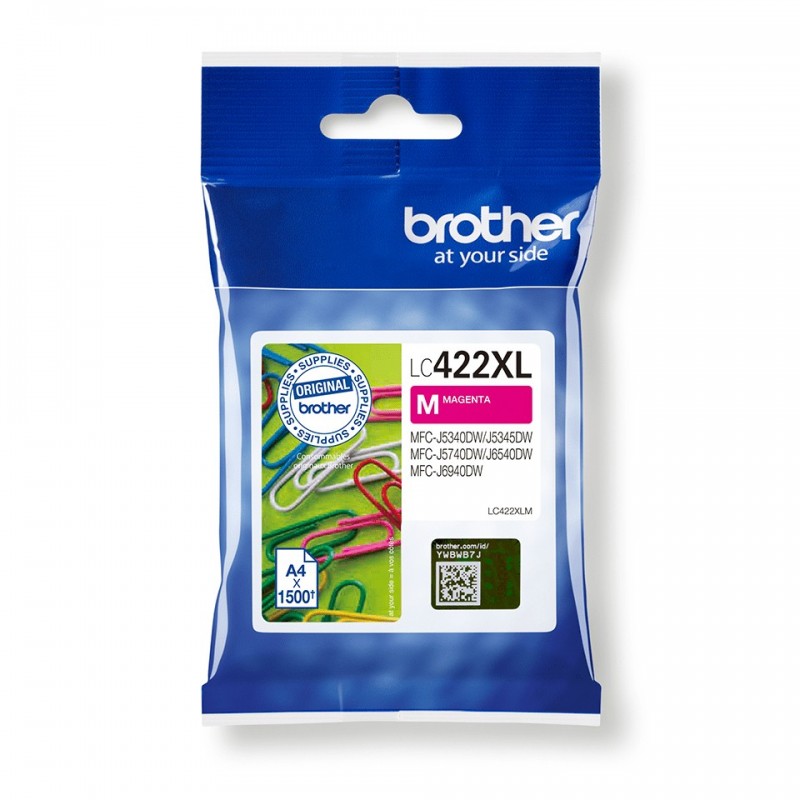 Brother LC-422XLM ink cartridge 1 pc(s) Original Magenta Brother LC-422XLM ink cartridge 1 pc(s) Original Magenta