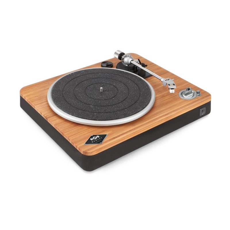 The House Of Marley Stir It Up Wireless Audio-Plattenspieler mit Riemenantrieb Schwarz, Holz