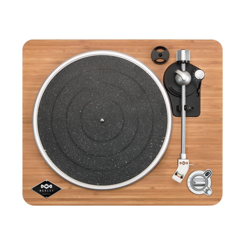 The House Of Marley Stir It Up Wireless Giradischi con trasmissione a cinghia Nero, Legno