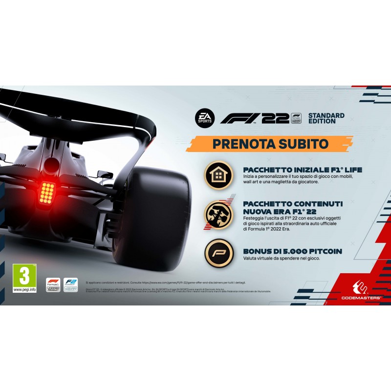Codemasters F1 2022 Standard Multilingua PlayStation 4
