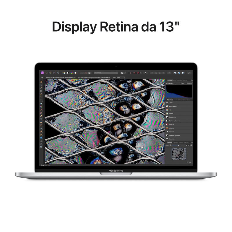 Apple MacBook Pro 13" M2 8-core CPU 10-core GPU 256GB SSD - Argento