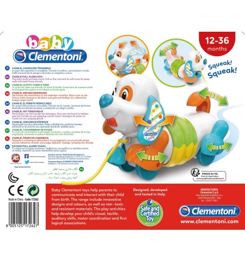 Clementoni Towable dog jouet interactif