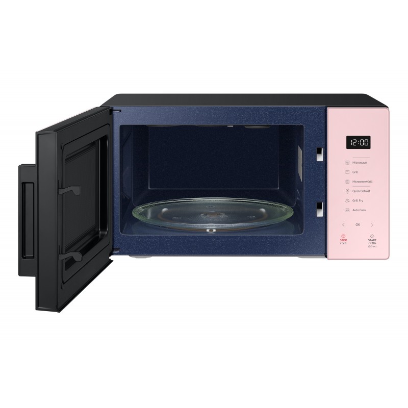 Samsung MG23T5018CP ET forno a microonde Superficie piana Microonde combinato 23 L 800 W Nero, Rosa