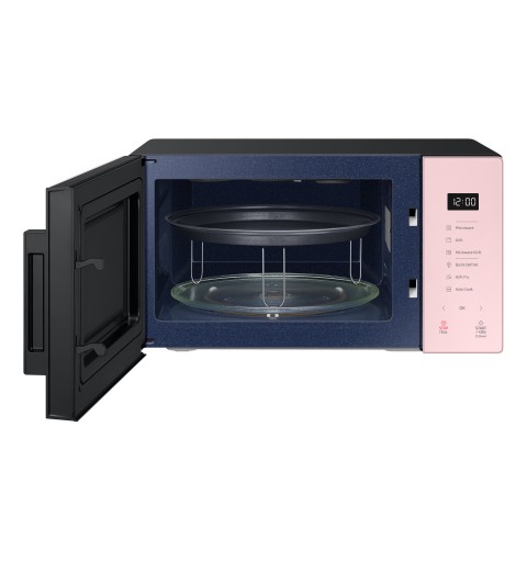 Samsung MG23T5018CP ET forno a microonde Superficie piana Microonde combinato 23 L 800 W Nero, Rosa