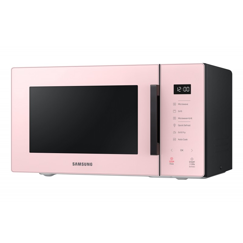 Samsung MG23T5018CP ET Mikrowelle Arbeitsplatte Kombi-Mikrowelle 23 l 800 W Schwarz, Pink