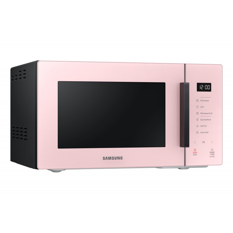 Samsung MG23T5018CP ET forno a microonde Superficie piana Microonde combinato 23 L 800 W Nero, Rosa