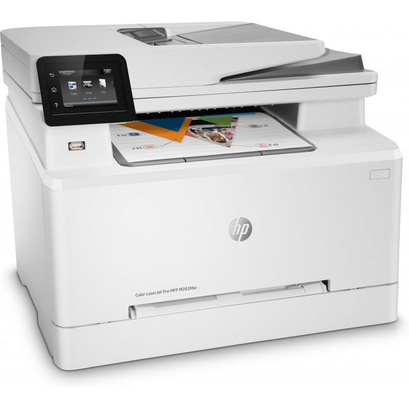 HP Color LaserJet Pro MFP M283fdw, Drucken, Kopieren, Scannen, Faxen, Drucken über den USB-Anschluss vorn Scannen an E-Mail