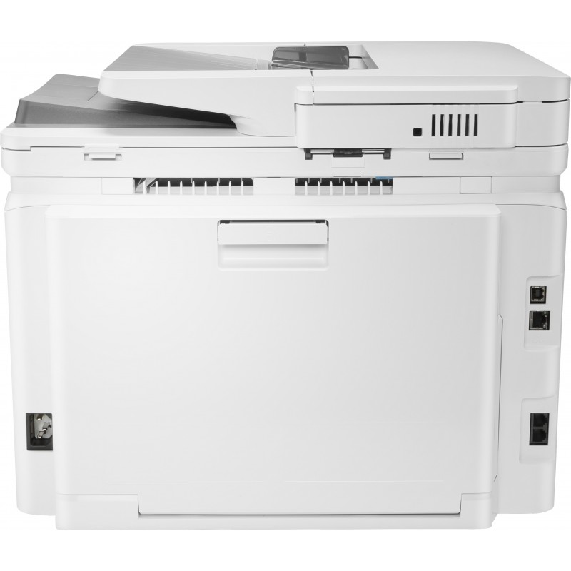 HP Color LaserJet Pro Impresora multifunción M283fdw, Imprima, copie, escanee y envíe por fax, Impresión desde USB frontal
