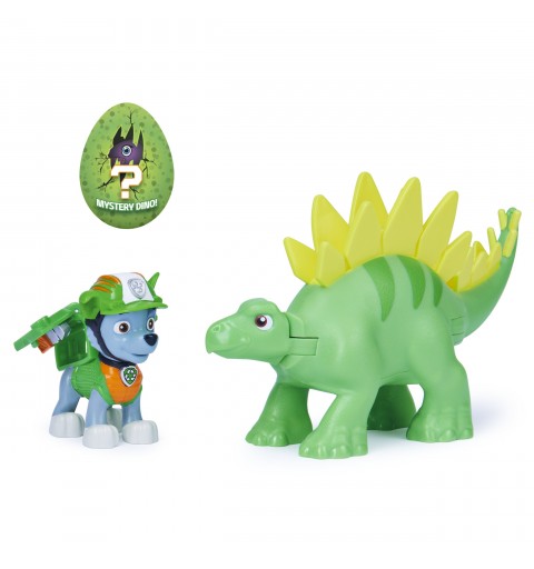 PAW Patrol , Dino Rescue Rocky and Dinosaur Action Figure Set, for Kids Aged 3 and up