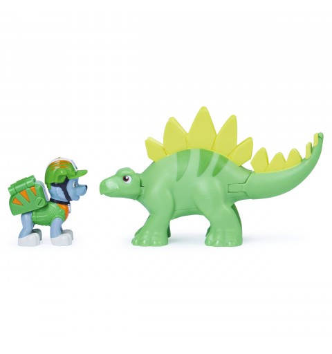 PAW Patrol , Dino Rescue Rocky and Dinosaur Action Figure Set, for Kids Aged 3 and up