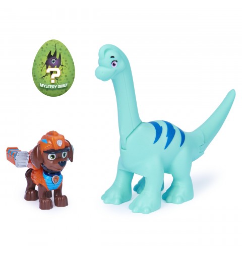 PAW Patrol , Coffret de figurines articulées Dino Rescue Zuma et dinosaure, pour les enfants à partir de 3 ans