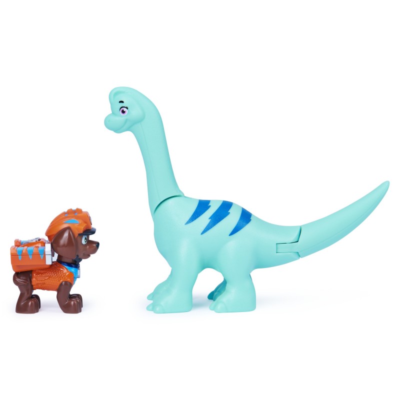 PAW Patrol , Coffret de figurines articulées Dino Rescue Zuma et dinosaure, pour les enfants à partir de 3 ans