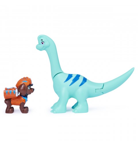 PAW Patrol , Coffret de figurines articulées Dino Rescue Zuma et dinosaure, pour les enfants à partir de 3 ans